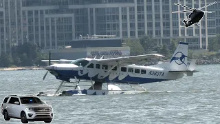 Why take a motorcade when you can fly across town? Seaplanes and helicopters in New York ✈️🌊🚁