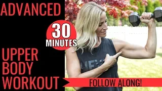 Advanced Upper Body Workout For Women | In Home Workout Including Active Rest