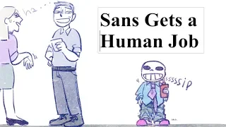 Sans Gets a Human Job ❰DELTARUNE COMIC❱