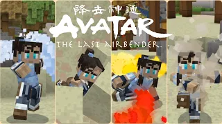 Minecraft Avatar Legends DLC - All Avatar Bending Techniques