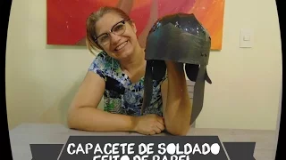 DIY -  Capacete de soldado feito  de papel