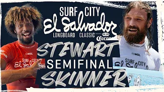 Kaniela Stewart vs Ben Skinner | Surf City El Salvador Longboard Classic - Semifinals Heat Replay