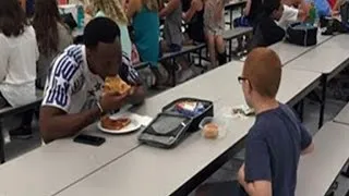 FSU football player and boy with autism reunite