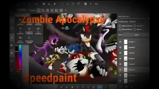 Happy Halloween/ Sonic Zombie Apukalypse speedpaint