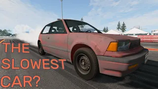 What is the SLOWEST CAR in BeamNG.drive?