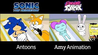 Sonic's Funeral x Pibby Funeral | Animation Comparison