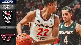 NC State vs. Virginia Tech Condensed Game | 2021-22 ACC Men’s Basketball