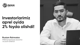 Investorlarimiz aprel oyida 2 % foyda olishdi! Наши инвесторы в апреле заработали 2 % прибыли!