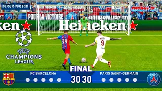 PES 2021 - Barcelona vs PSG - Penalty Shootout - Final UEFA Champions League - eFootball