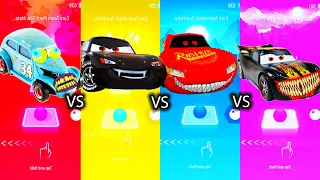Old Car Zombi vs Old Car Vampire vs McQueen Eater vs Dinoco | Tiles Hop Edm Rush