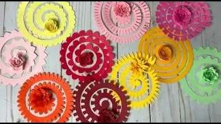 Cricut Design Space 3D Paper Flowers Tutorial