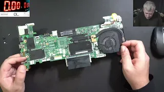 Lenovo T470 no power, shorted board repair