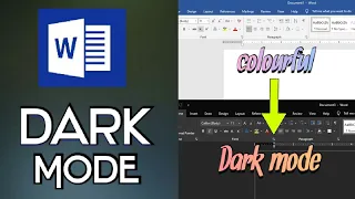 Change Color Theme Of Microsoft Word!!! Try New Dark Mode