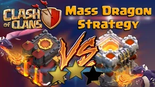 Clash of Clans | TH10 vs TH11 Mass Dragon Attack Strategy - CoC Easy 2 Star Strategy