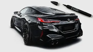 Drawing ZED SLY's BMW M8 Competition!