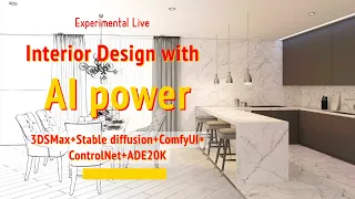 AI Meets Design: Enhancing 3D Workflow with Stable Diffusion, ComfyUI, 3DS Max, ControlNet - Live!