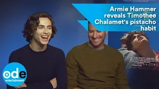 Armie Hammer reveals Timothée Chalamet's pistachio habit