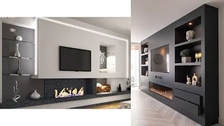 Ep 2 - Top Media Wall Design 2024 for Modern Living Room | Wall Shelves Ideas | Wooden Wall Cladding