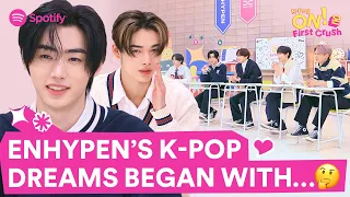 (CC) ENHYPEN tell us more about their cover of “I NEED U” by BTS | K-Pop ON! First Crush