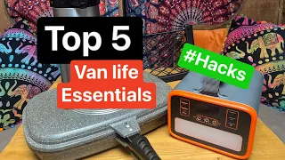 Our TOP 5 Essential VAN LIFE  and Camper Van HACKS 2023