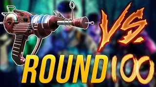 Ray Gun vs Round 100 Zombie | Killing a Zombie at Round 100 in Black Ops 3 Zombies