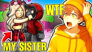 This YouTuber Tried To DATE MY SISTER In The Strongest Battlegrounds