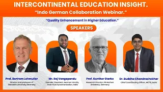 Intercontinental Education Insight – Indo German Collaboration Webinar