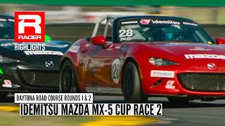 Mazda MX-5 Cup 2023 | Round 2 - Daytona Road Course | Race Highlights