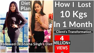 How I Lost 10 Kg In 1 Month - By Dr. Shikha Singh| How to lose weight fast |Jigyasa Diet Plan|Hindi