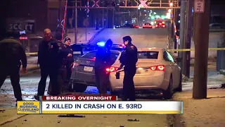 2 dead, multiple people injured in multi-car crash in Cleveland