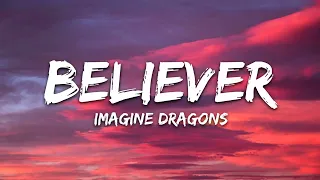 Imagine Dragons - Believer (Lyrics💙💚💛)#song #lyrics #lyricvideo #relaxing #slowedandreverb #music