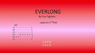 Everlong Acoustic by Foo Fighters - Easy Chords and lyrics