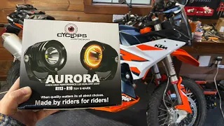 How to install Cyclops Auxiliary Lights, GPS & Remove Headlight: 2023-2024 KTM 890 Adventure R
