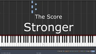 The Score - Stronger - Piano Tutorial Easy Synthesia