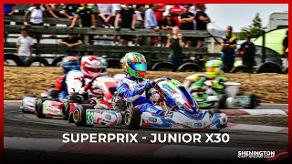 LAST LAP CARNAGE! Who took the win? Junior X30 Final | Shenington SuperPrix 2022