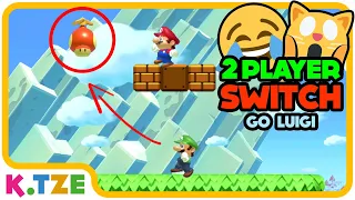 Super Mario 2 Player Switch ✊😂 Go Luigi! | K.Tze