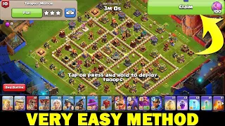 Clash of Clans Haalands Challenge Part 10 Trophy Match ! 3 Star Strategy ! Very Easy Method