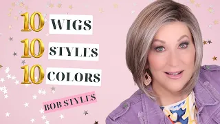 10 SHORT BOB wigs | 10 styles |10 colors | 6 Brands | What are the differences?