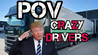 POV Truck Driving Scania R500 Netherlands 🇳🇱 Crazy Drivers