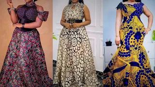 2024 latest ankara styles for ladies |African print styles | long gown dress