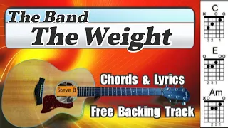 🎸 The Weight -Take a load off Fanny - Cover - Free Backing Track -Chords and Lyrics #shorts