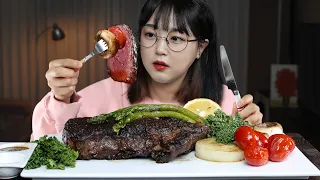 Medium Rare Steak🥩| Mukbang Asmr