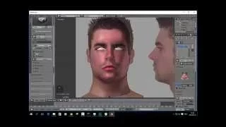 Blender 2.75 Male Face Modeling