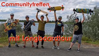 Das ERSTE Communitytreffen: Kleine LONGBOARDTOUR um den Schladitzer See | Longboarding Germany