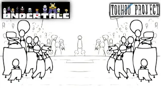 Undertale OST VS Touhou OST (EPIC BATTLE) 🎵😈