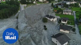 Large landslide wipes out entire village in Switzerland - Daily Mail