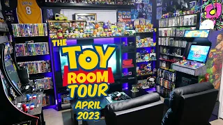 Game Room/Toy Room Tour April 2023 - The ULTIMATE MAN CAVE!