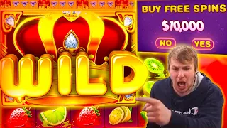 $10,000 BONUS BUY ON NEW JUICY FRUITS SLOT!