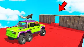 GTA 5: I FELT BAD for BOB in THIS SUPER TRUCK PARKOUR RACE with CHOP