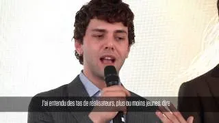 Xavier Dolan : "Il faut être ouvert à la critique"